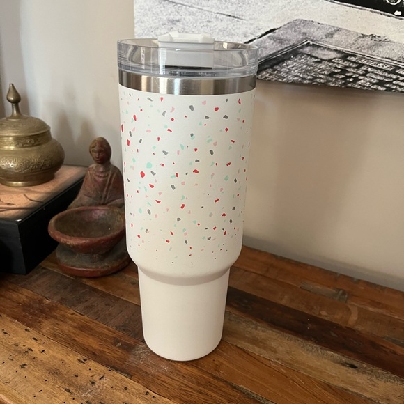 STANLEY Adventure 40oz Stainless Steel Quencher Tumbler-Terrazzo Pearlescent - Picture 8 of 9